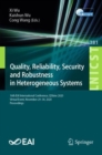 Image for Quality, Reliability, Security and Robustness in Heterogeneous Systems: 16th EAI International Conference, QShine 2020, Virtual Event, November 29-30, 2020, Proceedings