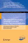 Image for Information and Communication Technologies in Education, Research, and Industrial Applications: 16th International Conference, ICTERI 2020, Kharkiv, Ukraine, October 6-10, 2020, Revised Selected Papers