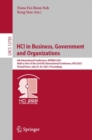Image for HCI in Business, Government and Organizations: 8th International Conference, HCIBGO 2021, Held as Part of the 23rd HCI International Conference, HCII 2021, Virtual Event, July 24-29, 2021, Proceedings : 12783