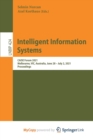 Image for Intelligent Information Systems