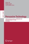 Image for Persuasive Technology : 16th International Conference, PERSUASIVE 2021, Virtual Event, April 12–14, 2021, Proceedings