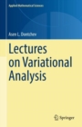 Image for Lectures on Variational Analysis