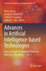 Image for Advances in artificial intelligence-based technologies  : selected papers in honour of Professor Nikolaos G. BourbakisVolume 1