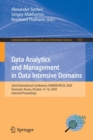 Image for Data Analytics and Management in Data Intensive Domains : 22nd International Conference, DAMDID/RCDL 2020, Voronezh, Russia, October 13–16, 2020, Selected Proceedings