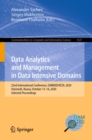 Image for Data Analytics and Management in Data Intensive Domains: 22nd International Conference, DAMDID/RCDL 2020, Voronezh, Russia, October 13-16, 2020, Selected Proceedings : 1427