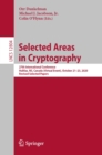 Image for Selected Areas in Cryptography: 27th International Conference, Halifax, NS, Canada (Virtual Event), October 21-23, 2020, Revised Selected Papers : 12804