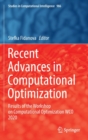 Image for Recent Advances in Computational Optimization