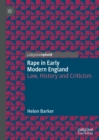 Image for Rape in early modern England: law, history and criticism