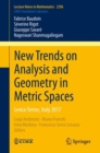Image for New Trends on Analysis and Geometry in Metric Spaces : Levico Terme, Italy 2017
