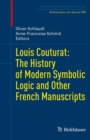 Image for Louis Couturat: The History of Modern Symbolic Logic and Other French Manuscripts