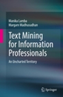 Image for Text Mining for Information Professionals: An Uncharted Territory