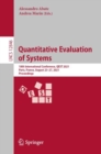 Image for Quantitative Evaluation of Systems: 18th International Conference, QEST 2021, Paris, France, August 23-27, 2021, Proceedings : 12846