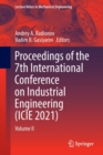Image for Proceedings of the 7th International Conference on Industrial Engineering (ICIE 2021) : Volume II