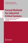Image for Formal Methods for Industrial Critical Systems: 26th International Conference, FMICS 2021, Paris, France, August 24-26, 2021, Proceedings