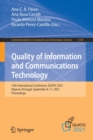 Image for Quality of Information and Communications Technology : 14th International Conference, QUATIC 2021, Algarve, Portugal, September 8–11, 2021, Proceedings