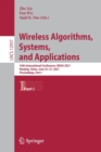 Image for Wireless Algorithms, Systems, and Applications : 16th International Conference, WASA 2021, Nanjing, China, June 25–27, 2021, Proceedings, Part I