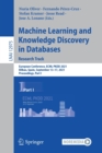 Image for Machine Learning and Knowledge Discovery in Databases. Research Track