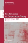 Image for Fundamentals of Computation Theory : 23rd International Symposium, FCT 2021, Athens, Greece, September 12–15, 2021, Proceedings
