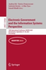 Image for Electronic Government and the Information Systems Perspective: 10th International Conference, EGOVIS 2021, Virtual Event, September 27-30, 2021, Proceedings : 12926