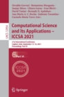 Image for Computational Science and Its Applications – ICCSA 2021 : 21st International Conference, Cagliari, Italy, September 13–16, 2021, Proceedings, Part VI
