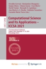 Image for Computational Science and Its Applications - ICCSA 2021 : 21st International Conference, Cagliari, Italy, September 13-16, 2021, Proceedings, Part X