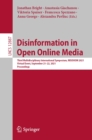 Image for Disinformation in Open Online Media: Third Multidisciplinary International Symposium, MISDOOM 2021, Virtual Event, September 21-22, 2021, Proceedings : 12887