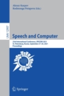 Image for Speech and Computer
