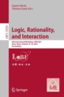 Image for Logic, Rationality, and Interaction: 8th International Workshop, LORI 2021, Xi&#39;an, China, October 16-18, 2021, Proceedings