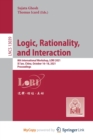 Image for Logic, Rationality, and Interaction