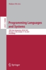 Image for Programming Languages and Systems : 19th Asian Symposium, APLAS 2021, Chicago, IL, USA, October 17–18, 2021, Proceedings