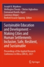 Image for Sustainable education and development  : making cities and human settlements inclusive, safe, resilient, and sustainable