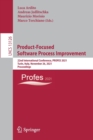 Image for Product-Focused Software Process Improvement : 22nd International Conference, PROFES 2021, Turin, Italy, November 26, 2021, Proceedings