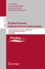 Image for Product-Focused Software Process Improvement: 22nd International Conference, PROFES 2021, Turin, Italy, November 26, 2021, Proceedings