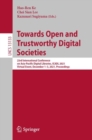 Image for Towards Open and Trustworthy Digital Societies: 23rd International Conference on Asia-Pacific Digital Libraries, ICADL 2021, Virtual Event, December 1-3, 2021, Proceedings