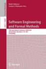 Image for Software Engineering and Formal Methods