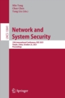 Image for Network and system security  : 15th International Conference, NSS 2021, Tianjin, China, October 23, 2021: Security and cryptology