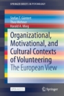Image for Organizational, Motivational, and Cultural Contexts of Volunteering