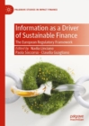 Image for Information as a driver of sustainable finance: the European regulatory framework