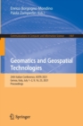 Image for Geomatics and geospatial technologies  : 24th Italian Conference, ASITA 2021, Genoa, Italy, July 1-2, 9, 16, 23, 2021, proceedings