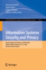 Image for Information Systems Security and Privacy: 6th International Conference, ICISSP 2020, Valletta, Malta, February 25-27, 2020, Revised Selected Papers