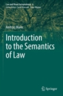 Image for Introduction to the semantics of law