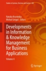 Image for Developments in Information &amp; Knowledge Management for Business Applications: Volume 4