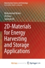 Image for 2D-Materials for Energy Harvesting and Storage Applications