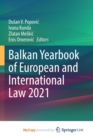 Image for Balkan Yearbook of European and International Law 2021