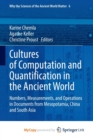 Image for Cultures of Computation and Quantification in the Ancient World