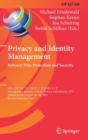 Image for Privacy and identity management  : between data protection and security