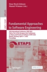 Image for Fundamental Approaches to Software Engineering : 25th International Conference, FASE 2022, Held as Part of the European Joint Conferences on Theory and Practice of Software, ETAPS 2022, Munich, German
