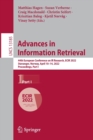 Image for Advances in information retrieval  : 44th European Conference on IR Research, ECIT 2022, Stavanger, Norway, April 10-14, 2022, proceedingsPart I