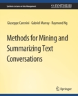 Image for Methods for Mining and Summarizing Text Conversations
