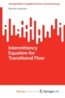 Image for Intermittency Equation for Transitional Flow